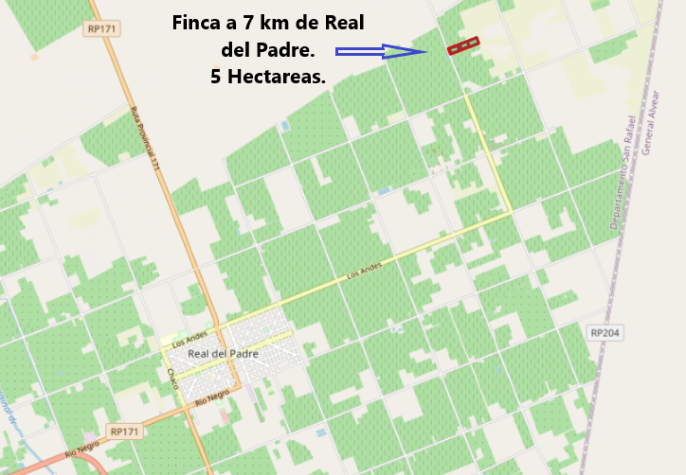 Finca en venta en Real del Padre