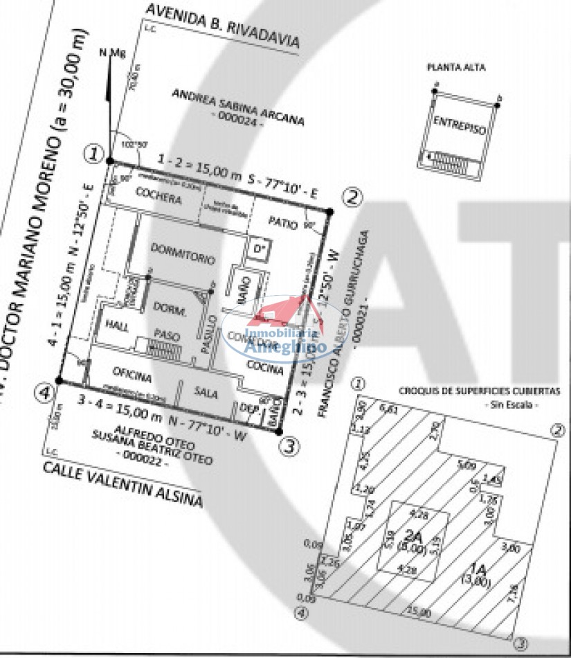 Venta de Casa sobre Avenida